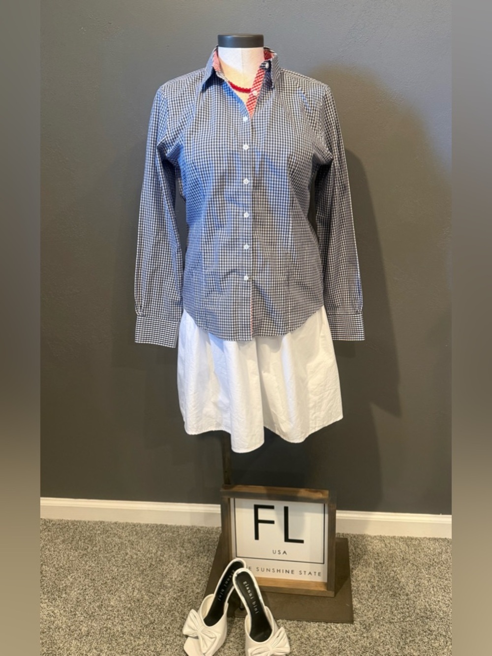 Brooks Brothers Blue Gingham Button-Down Shirt